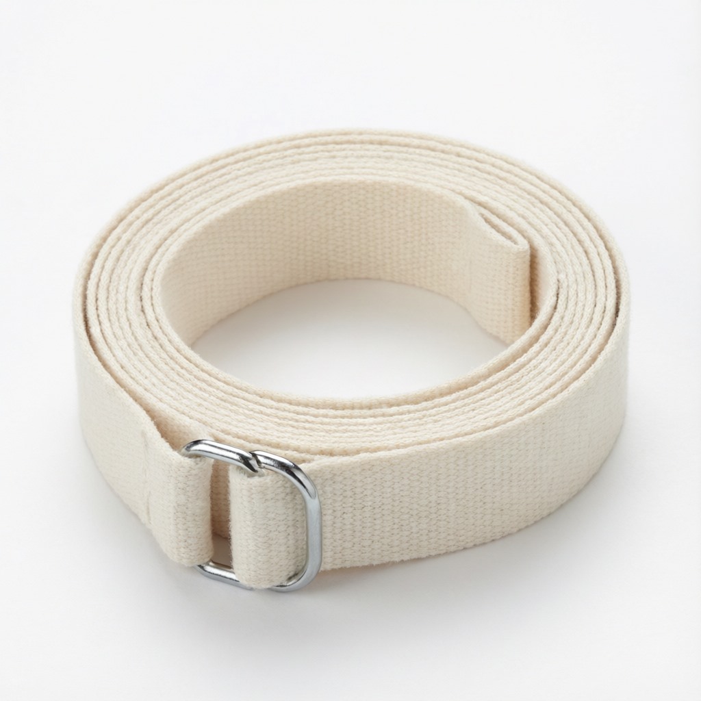 Cotton Yoga Strap with D-Ring Buckle 8ft