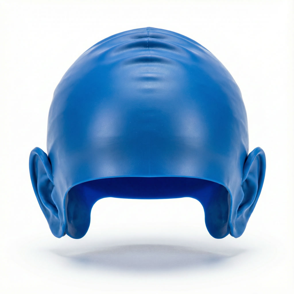 Silicone Swim Cap with Ear Protection